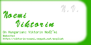 noemi viktorin business card